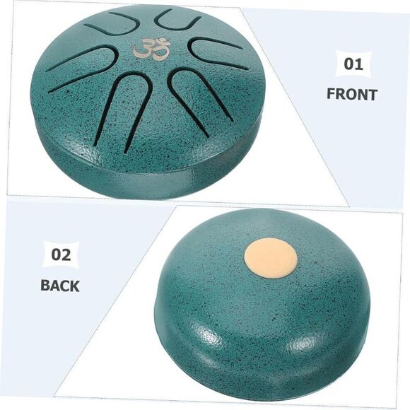 Mini Steel Tongue Rain Drum for Meditation Yoga Musical Education 3 Inch 6 Notes - Picture 2 of 7